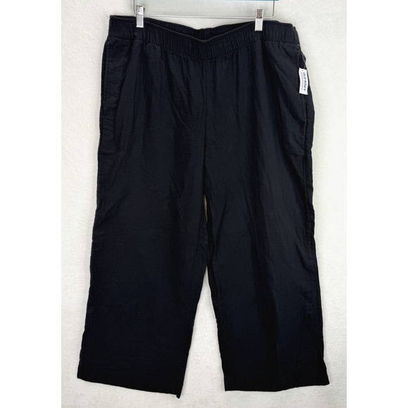 Old Navy Pants - Old Navy Women's High Rise Wide Leg Pants Size XL Black NWT